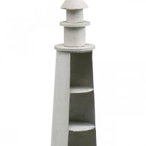 kohteita Lighthouse Shabby Chic Cream Summer Decoration Maritime Ø14,5cm K51cm
