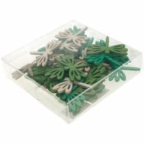 kohteita Sudenkorennot levitettäväksi, kesäkoristeet puusta, pöytäkoristeenvihreä 48 kpl