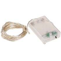 kohteita Keijuvalot 50 mikro-LEDiä lämmin valkoinen ajastin paristoille 6 kpl