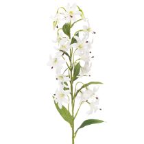 kohteita Keinotekoinen valkoinen lilja pitkällä kukintahaaralla, koristeellinen, 80 cm