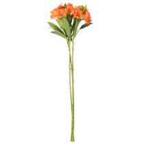 kohteita Keinotekoinen alstroemeria, oranssi kukka, keinotekoinen kimppukoriste, 75 cm, 3 kpl