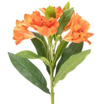 kohteita Keinotekoinen alstroemeria, oranssi kukka, keinotekoinen kimppukoriste, 75 cm, 3 kpl