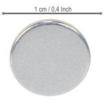 kohteita Pyöreä magneettilevy kynttilänjalkoihin ja metallitarjottimiin, 1 cm, 20 kpl