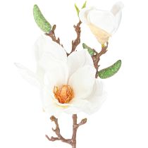 kohteita Magnolia Valkoiset tekokukkasilmut Koristeoksa K40cm 2kpl
