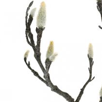 Spring Magnolia Branch Silppu Keinotekoinen Branch Ruskea Valkoinen L100cm