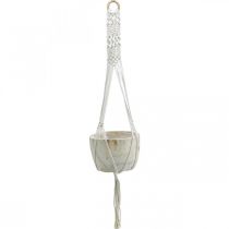Makrame-riippuva kori boho-tyylinen ruukkupuu Ø22cm