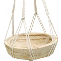 kohteita Makrame-riippuva kori boho-tyylinen koristekulho Ø23cm K90cm