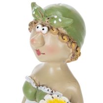kohteita Talonpoikaispariskunnan koristeelliset figuurit, hauska olohuoneen ja kesän sisustuselementti sisätiloihin, 17 cm, 2 kpl
