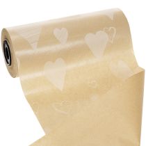 kohteita Kalvosinpaperia 25 cm 100 m luonnonsydämiä – Märkäluja kukkapaperi