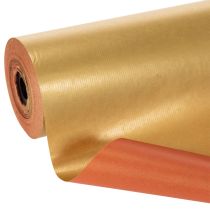 kohteita Kalvosinpaperirulla, kulta/punainen, 25 cm x 100 m, kukkakauppojen tarvikkeet