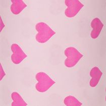 kohteita Sydänaiheinen kalvosinpaperi, pinkki, 25 cm, 100 m
