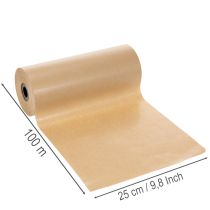 kohteita Luonnonvärinen paperinen kalvosinpaperirulla 25 cm 100 m koristepaperia