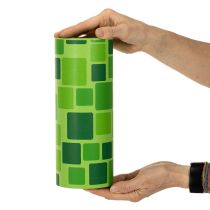 kohteita Kalvosinpaperia kukkakimppuihin mosaiikkikuviolla, 25 cm x 100 m