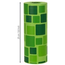kohteita Kalvosinpaperia kukkakimppuihin mosaiikkikuviolla, 25 cm x 100 m