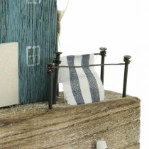 kohteita Merellinen puinen koristelu satamapromenadi Shabby Chic K25,5cm