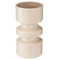 kohteita Metallinen kukkamaljakko Cappuccino Ruskea emali Ø9cm K17,5cm