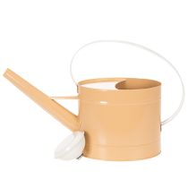 kohteita Metallinen koristeellinen kastelukannu, vintage-tyyli, vaaleanruskea, 52,5 cm - istutusastia pöytäkoristeeseen ja kesäkoristeeseen