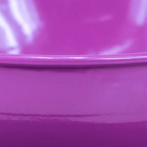kohteita Metallinen koristekuppi Ø16cm K9cm teekuppi lautasella violetti 2 kpl