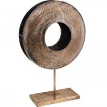 Metal Deco Vintage Deco pronssivärinen kynttilänjalka Ø35,5cm