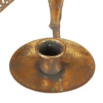 kohteita Metallinen seinäkoristelu vaahteranlehtinen kynttilänjalka Kultainen antiikki 42cm × 39cm