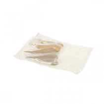 kohteita Riippuva koriste-ikkuna metallisydämet, koristesydämet ripustamiseen beige/keltainen/oranssi H15cm 6 kpl