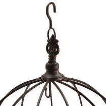 kohteita Metallikruunu ripustamiseen ruosteenruskea Ø31cm H31cm