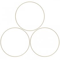 kohteita Metallisormus Koristesormus Scandi Sormus Koristesilmukka Kultainen Ø20,5cm 6 kpl