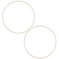 Metallisormuskoristesormus Scandi sormusdeco silmukka kultainen Ø25cm 4kpl