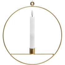 kohteita Ripustettava kynttilänpidin kultainen metallinen koristeellinen rengas Ø25cm 3kpl 3kpl