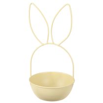 kohteita Pääsiäiskori pupunkorvilla, pöytäkoriste pääsiäiseen ja kevään heräämiseen, 34 cm, 1 setti