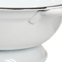 kohteita Metallinen koristekulho, valkoinen ja musta, Ø16,5 cm, korkeus 6,5 cm, 4 kpl