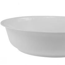 kohteita Metalli kulho valkoinen kulho emali look Ø25cm H7cm