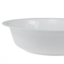 kohteita Metalli kulho valkoinen kulho emali look Ø36cm K9,5cm