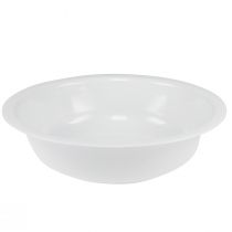kohteita Metalli kulho valkoinen kulho emali look Ø36cm K9,5cm