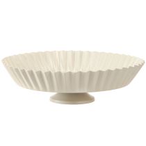 kohteita Metallilevy harmaa retro koristelautanen metallijalustalla Ø24cm 2 kpl