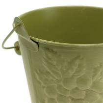 kohteita Koristeellinen ämpäri pestyjä hedelmiä keltainen, oranssi, vihreä Ø15cm K14cm 3 kpl setti