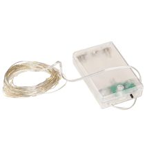 kohteita Mikro-LED-keijuvalot 20 lämmintä valkoista ajastimella paristoille, 6 kpl