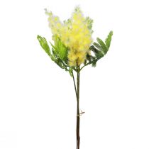 kohteita Keinotekoinen kasvi hopea akaasia mimosa keltainen kukkiva 53cm 3 kpl