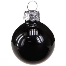 kohteita Mini joulukuusipallot lasipallot mustat 30mm 27kpl