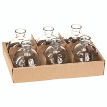 kohteita Mini Lasimaljakot Bulbous Blue Sävytetty Ø7,5cm K9cm 6 kpl