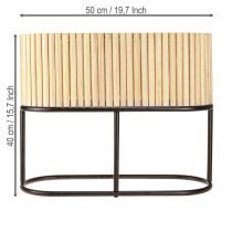kohteita Mini kohopenkki, puinen, soikea, 50 × 20 cm, korkeus 40 cm