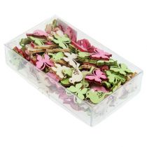 kohteita Mini puinen pentue koriste 2cm pastelli asst. 144 kpl