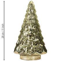 kohteita Mini joulukuusi LED-valaistuksella vihreä kulta 28cm