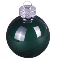 kohteita Mini joulupallot lasinvihreä emali Ø3cm 22 kpl