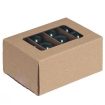 kohteita Mini joulupallot lasinvihreä emali Ø3cm 22 kpl