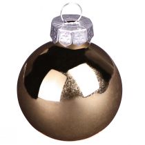 kohteita Mini joulupallot kullanruskea sekoituslasi Ø3,5cm 22 kpl