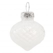 kohteita Mini joulupallot valkoiset puupallot lasi 3cm 9 kpl