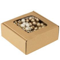 kohteita Minijoulupallot langalla kulta, kerma Ø1.5cm 140 kpl