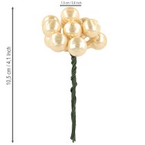 kohteita Minijoulupallot langalla kulta, kerma Ø1.5cm 140 kpl