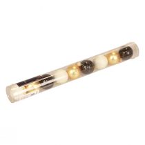 kohteita Mini joulupallot lasi valkoinen musta kulta Ø3cm 9 kpl